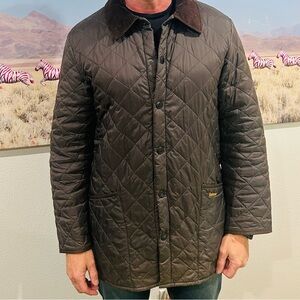 Barbour Liddesdale Chocolate Brown Quilted Jacket
